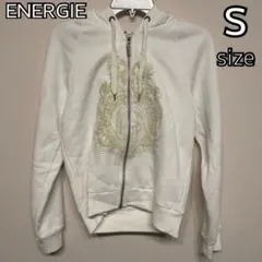 ENERGIE ホワイト パーカー Sサイズ　裏起毛のサムネイル