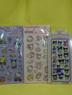 サンリオ ボンボンドロップシール2枚＆アクリルシール1枚 3点セット