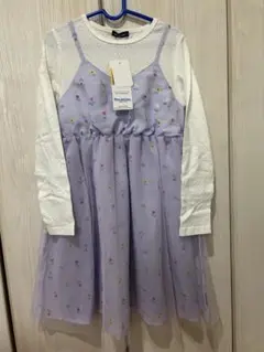 moujonjon 花柄刺繍 ワンピース 130