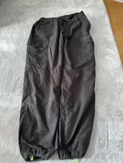 GERRY 黒 カーゴパンツ 裾ゴム仕様