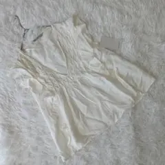 新品 『ZARA BASIC』 ザラベーシック (EUR:S) フリルブラウス