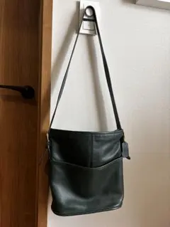 COACH オールドコーチ ショルダーバッグ レザー グリーン ヴィンテージ
