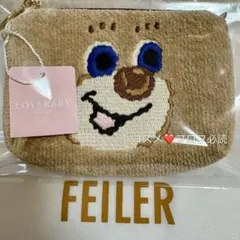 【新品】ラブラリーバイフェイラー　ドアップテディ　ニコ　マチあり　ポーチ