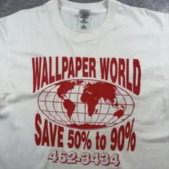 90s WALLPAPER WORLD Tシャツ シングルステッチ