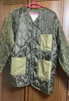 オリーブグリーン キルティングジャケット　Lサイズ