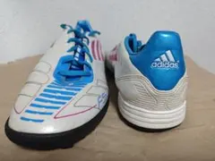 adidas サッカーシューズ ホワイト/ブルー/ピンク 28.0cm