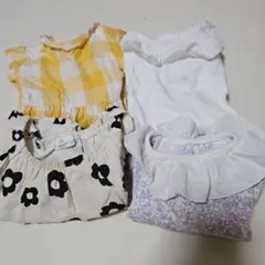ベビー服 女の子 半袖ロンパース まとめ売り