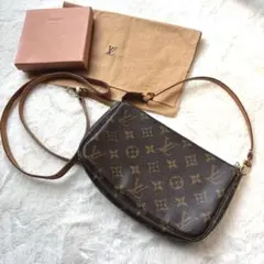 【美品】フランス製　ルイヴィトン　フランス本店で購入！ショルダー紐付き