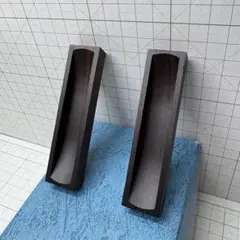 未使用 日本一印 縞黒檀 船底型引手 7号 46個 高級建具 襖 DIY バラ可 
