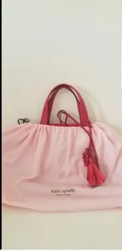 未使用 kate spade ラージストロートート ビックトート定価6.4万円 