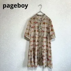 pageboy ページボーイ ティアードシアーチュニック 前開き ベージュ Mのサムネイル
