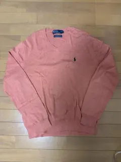 Polo by Ralph Lauren オレンジ Vネックセーター