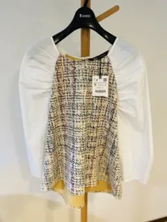 ⭐︎新品　ZARAツイード柄 つけ袖 Sサイズ