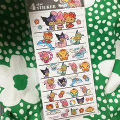 サンリオキャラクター　4サイズステッカー　日焼け　シール