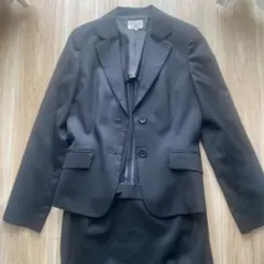 Aylesbury ブラック ストライプ スーツシャツセット