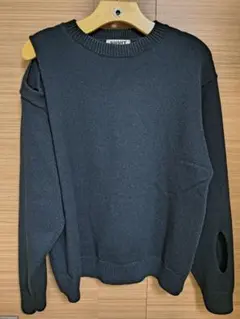 NKNIT ブラックニットセーターのサムネイル