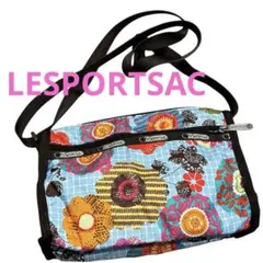 レスポートサックショルダーバッグ　フラワーパターン花柄　美品