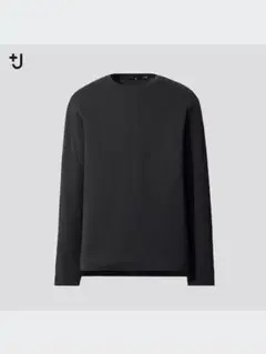 ユニクロ +J スーピマコットンクルーネックT 長袖 L ブラック 新品