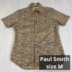 Paul Smith 花柄 半袖シャツ M 総柄　ドレスシャツ　アロハシャツ