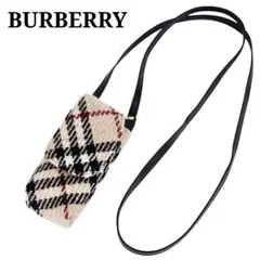 美品 バーバリー BURBERRY リストレットベルトバッグ ミニバッグ