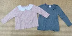 花柄とH&Mの長袖トップスセット　※まとめ割歓迎