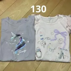 グローバルワーク　半袖　Tシャツ　フリル袖　130 女の子　まとめ売り