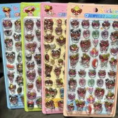 ヒスミニジュエリードロップシール 4シートセット