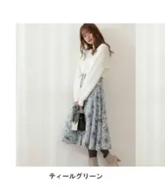 プロポーションボディドレッシング　フロッキーフラワースカート