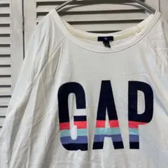 GAP スウェット 古着 白 ギャップ ロゴ ブランド