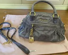 JUICYCOUTURE キルティング レザーバッグ ベージュ×ピンクY2K - メルカリ