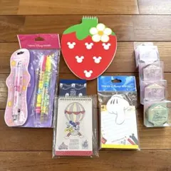 【新品】東京ディズニーリゾート 文房具セット　メモ帳　マステ ペン まとめ売り