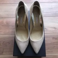 本日午前10時までの特別出品 PELLICO ベージュハイヒール 34.5 - メルカリ