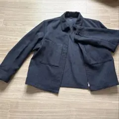 SHIPS ダークブルー チェックジャケット
