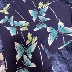 浴衣反物 ドラゴンフライと蝶のデザイン