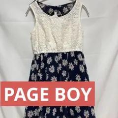 PAGE BOY ワンピース　花柄　レース　ノースリーブ　二次会 5608