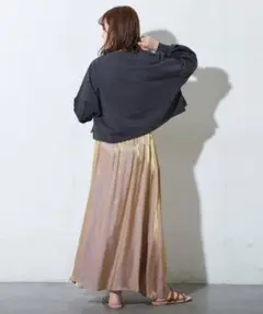 ディスコート　ラメロングスカート