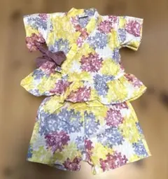 BREEZE 花柄甚平 80サイズ
