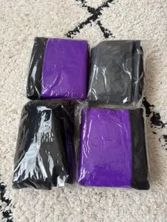 着圧ソックス 4足セット 紫 黒 グレー