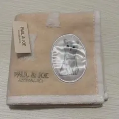 新品タグ付きポール&ジョーPAUL & JOE 猫柄タオルハンカチ