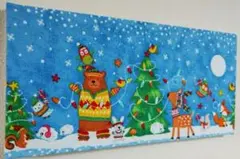 .*↟⍋*↟. 私の家にもサンタクロースファブリックパネル 14×30㎝ ❀