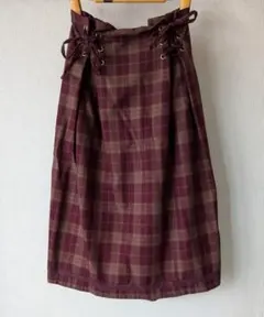 アクシーズファム　axes femme　スカート　格子柄　チェック　Mサイズ