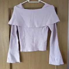 GRL オフショルダー リブニット 長袖