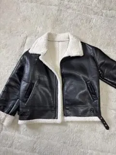 レザー ボア付き 2wayジャケット
