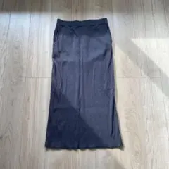 niko and ... ダークグレー タイトスカート　ラメ入り