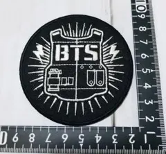 メルカリ便！ アイロン 刺繍 ワッペン！BTS 防弾少年団　黒