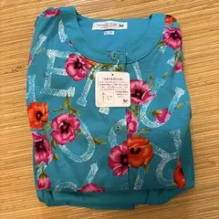 souricere 花柄パジャマ Mサイズ ターコイズ