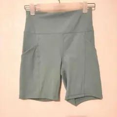 Forever21 ミントグリーン ハイウエスト ヨガショーツ