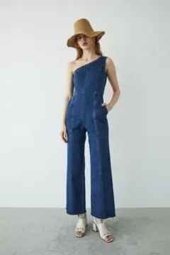 デニムオールインワン　moussy マウジーのサムネイル