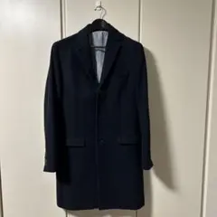 ships jet blue チェスターコート　ネイビー ロングコート　xl