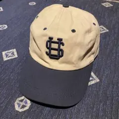 U.S. POLO ASSN. ベースボールキャップ ベージュ/ネイビー